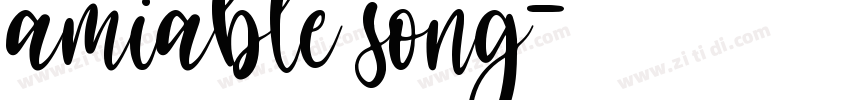 amiable song字体转换